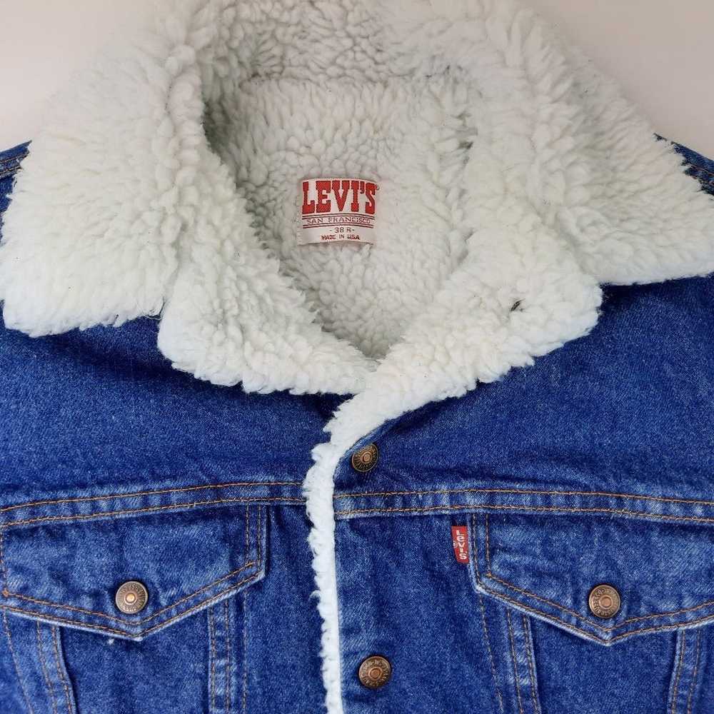 Vintage Levi Strauss & Co Type 3 Sherpa Lined Den… - image 3