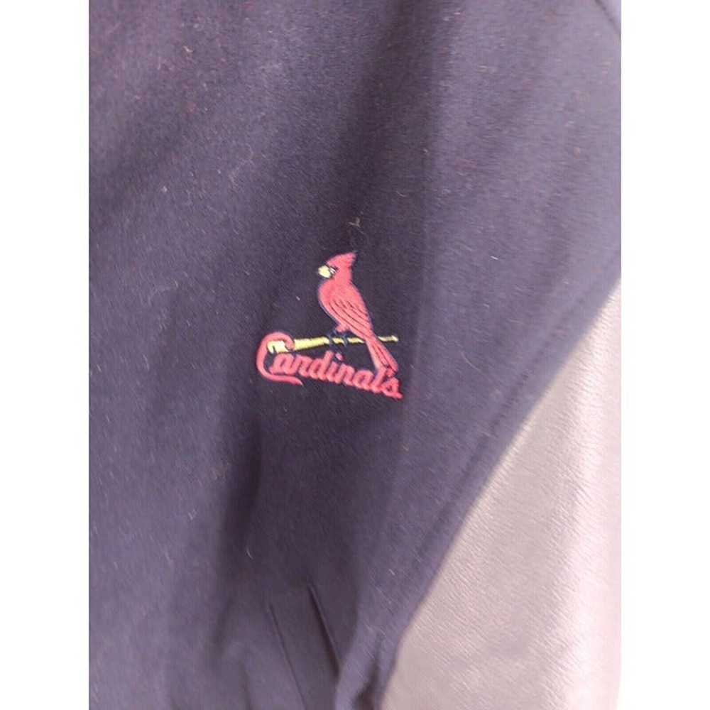 Gear Jacket Vintage Cardinals Varsity Leather-Woo… - image 2