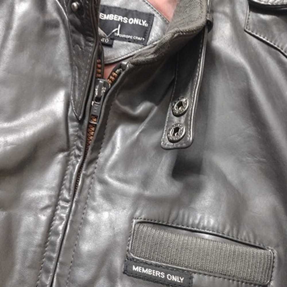 Vintage 80s Members Only Leather Jacket - image 1