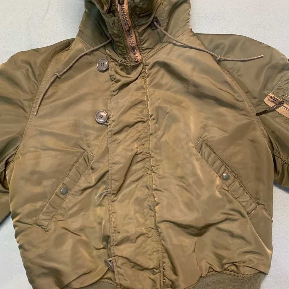 Medium vintage flying mans jacket  with heavy zip… - image 3