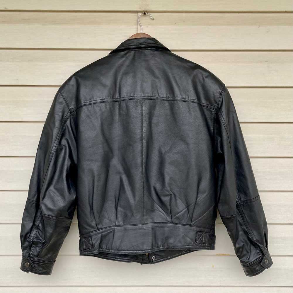 Vintage 90s Byrnes Baker Leather Jacket Thinsulat… - image 6