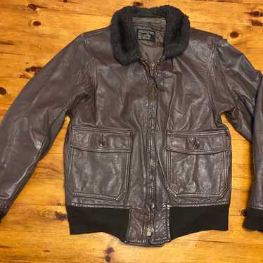 Brill Brothers Vintage 70s Leather Flight Jacket I