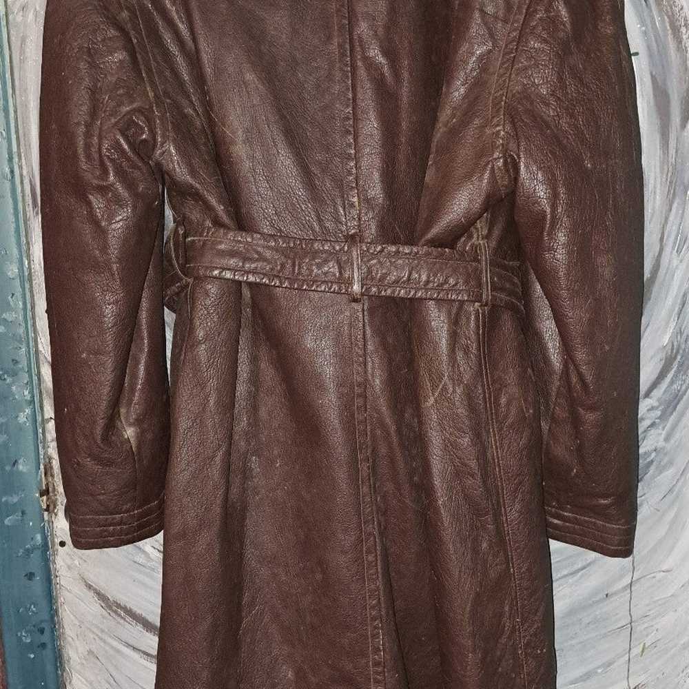 WW11 Navy leather jacket - image 4