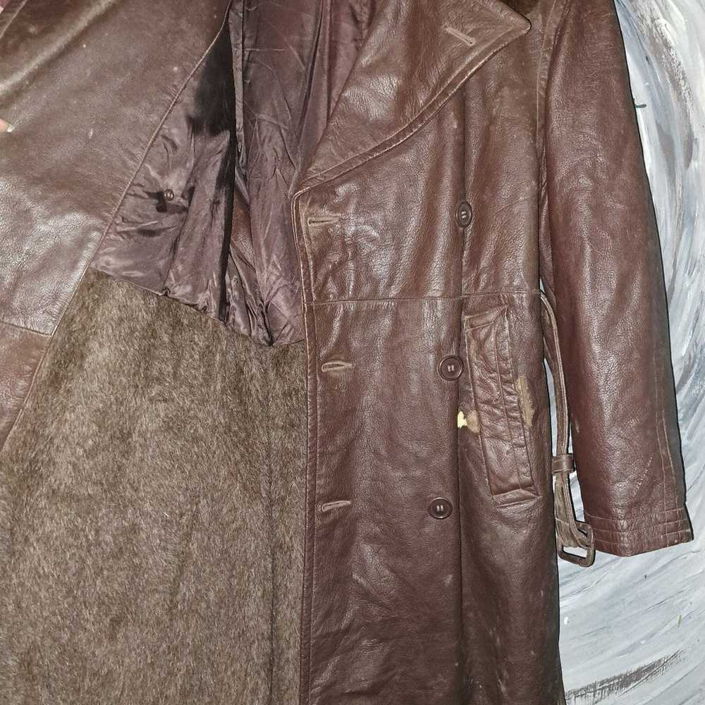 WW11 Navy leather jacket - image 5