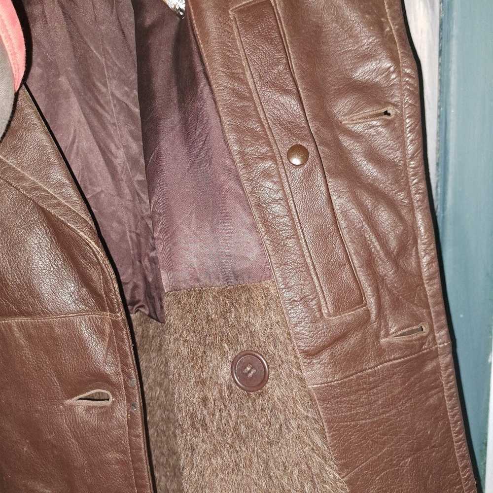 WW11 Navy leather jacket - image 6