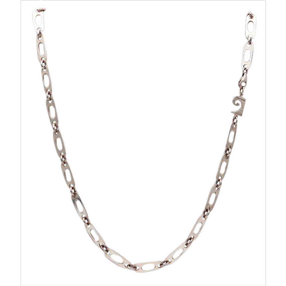 Pierre Cardin 1970 Paris Geometric Long Necklace … - image 1
