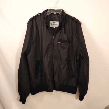Vintage 80s Windcrest Black Bomber Jacket Men's Si