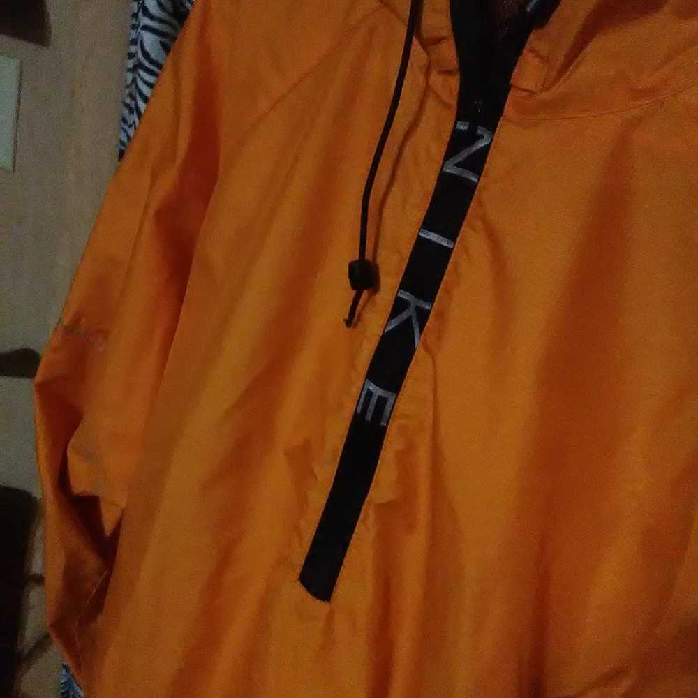 Vintage Nike Neon Orange Windbreaker Jacket Adult… - image 3