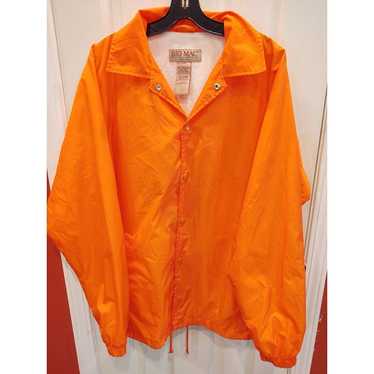 VTG Big Mac L Mens Coaches Jacket Orange Windbrea… - image 1
