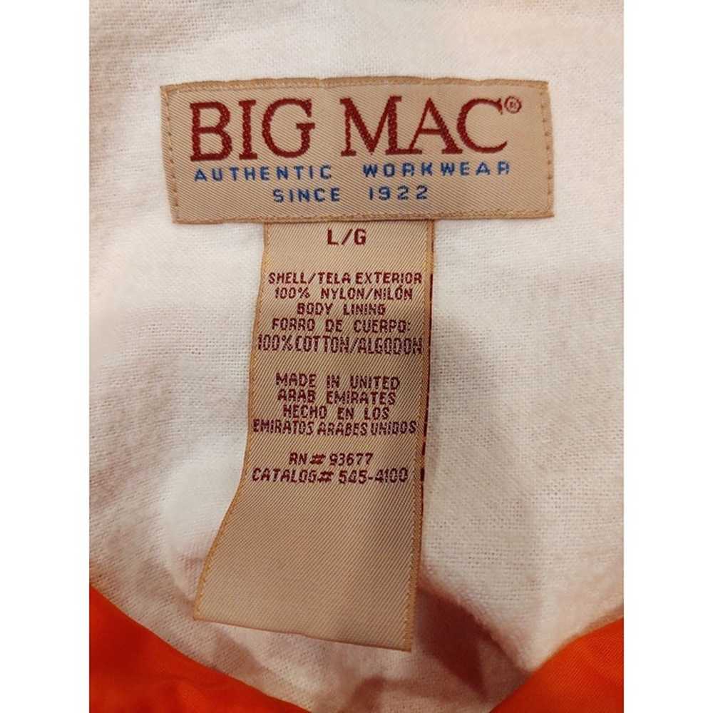 VTG Big Mac L Mens Coaches Jacket Orange Windbrea… - image 4