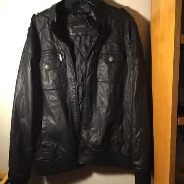 Structure Leather Jacket