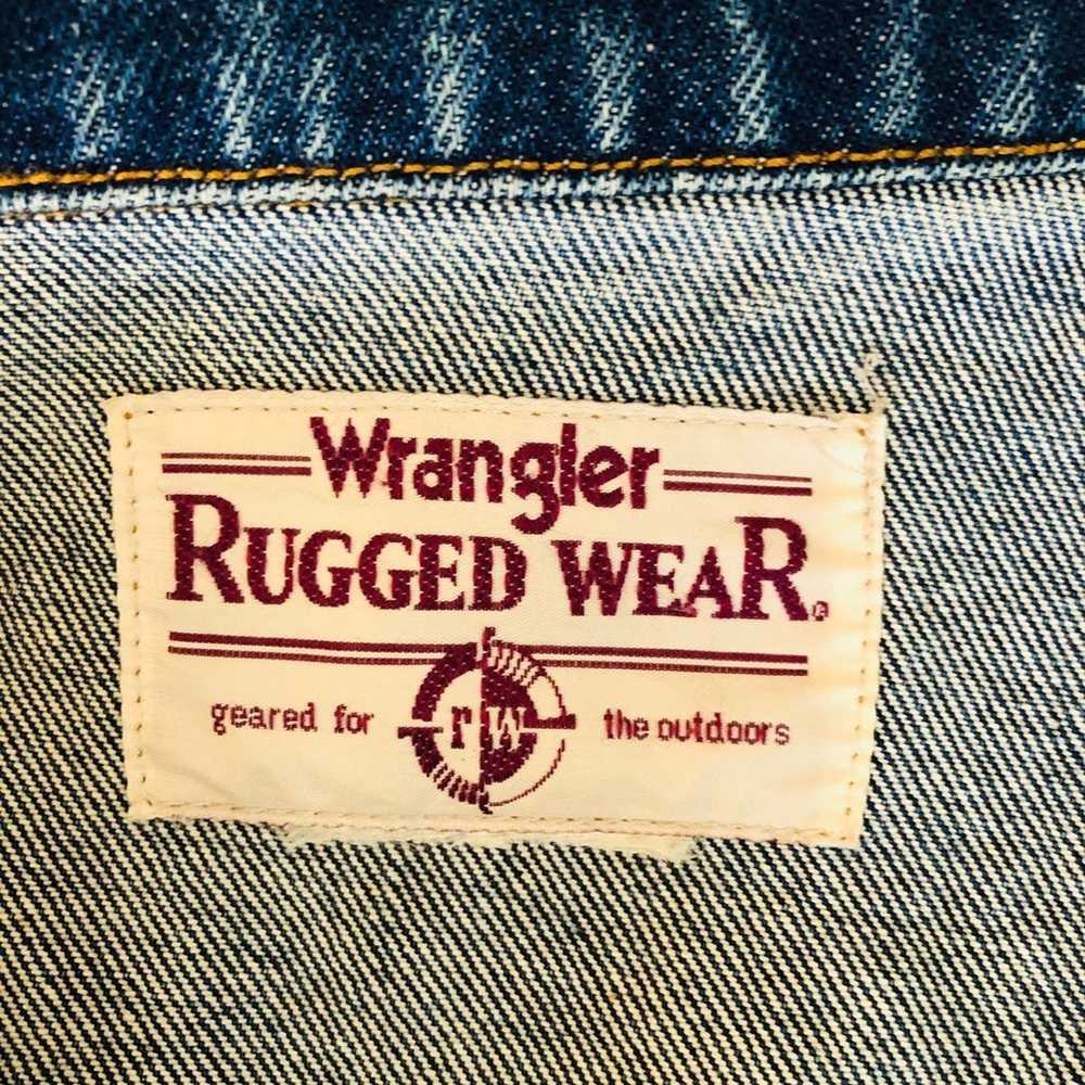 Vintage Wrangler Rugged Wear Denim Jacke - Gem