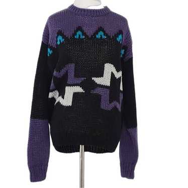 Vintage Visage Hand-Knitted Ski Sweater
