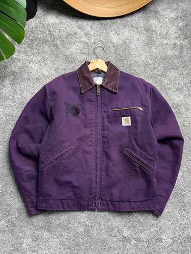 Carhartt Detroit Jacket JB0873 Mocha Purple Carhartt Jacket Size 2XL