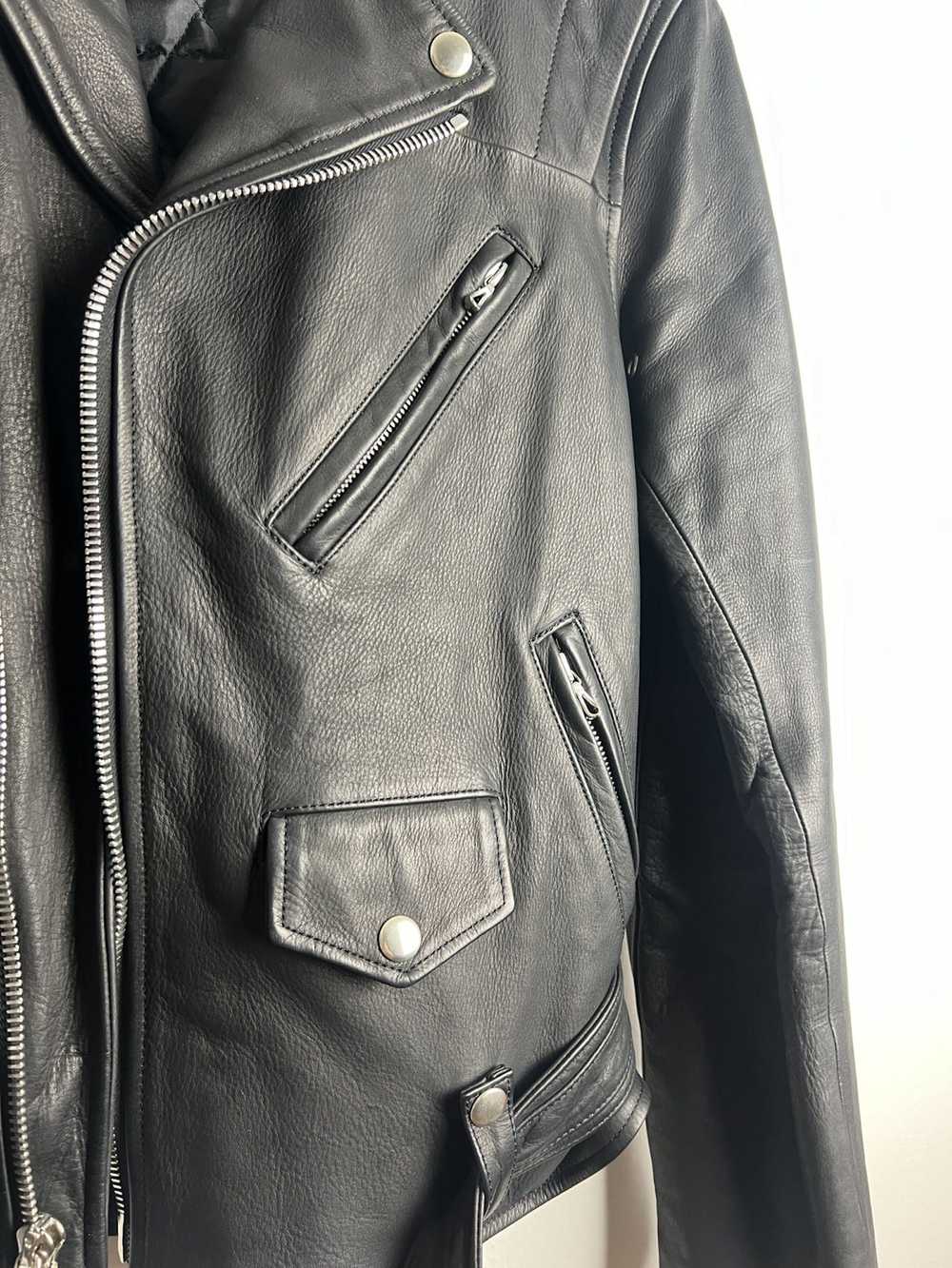 Blackmeans × John Elliott Leather Biker Perfecto … - image 7