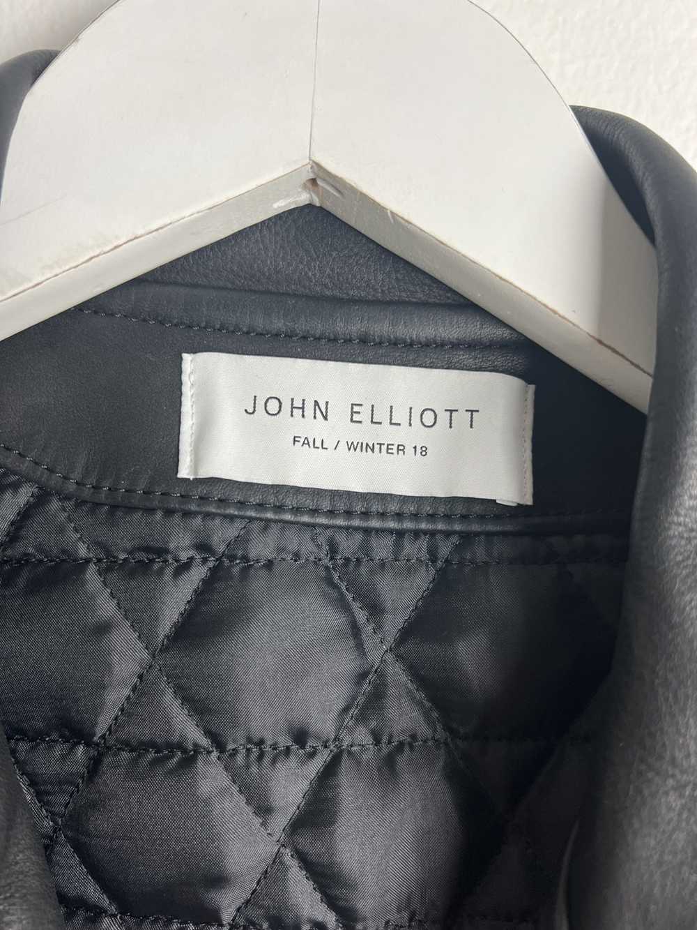 Blackmeans × John Elliott Leather Biker Perfecto … - image 9