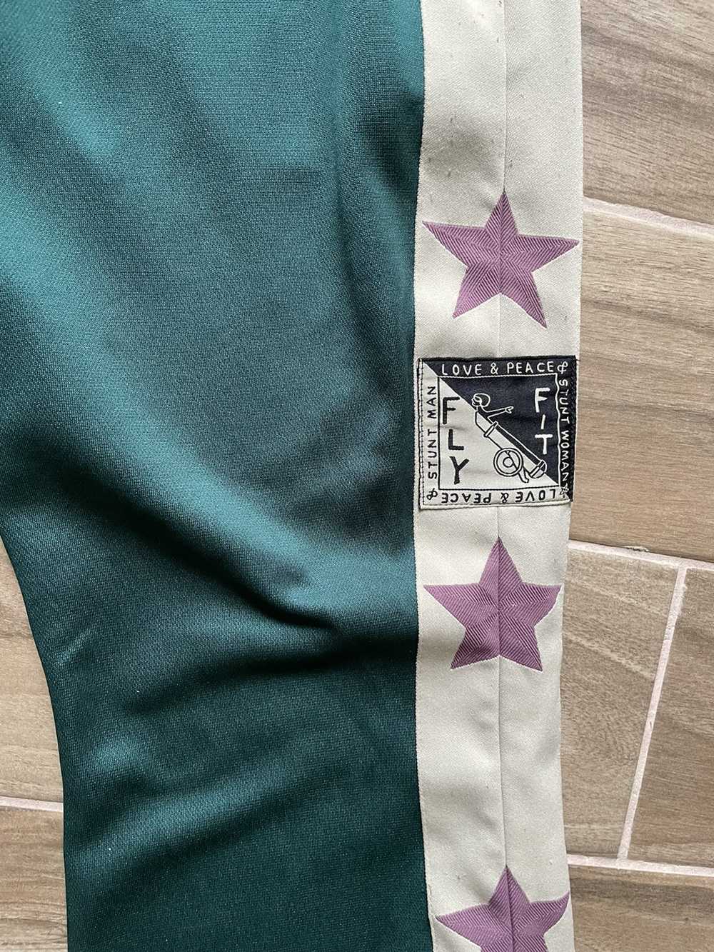 Kapital SOLD-KAPITAL green star flared track pants - image 2