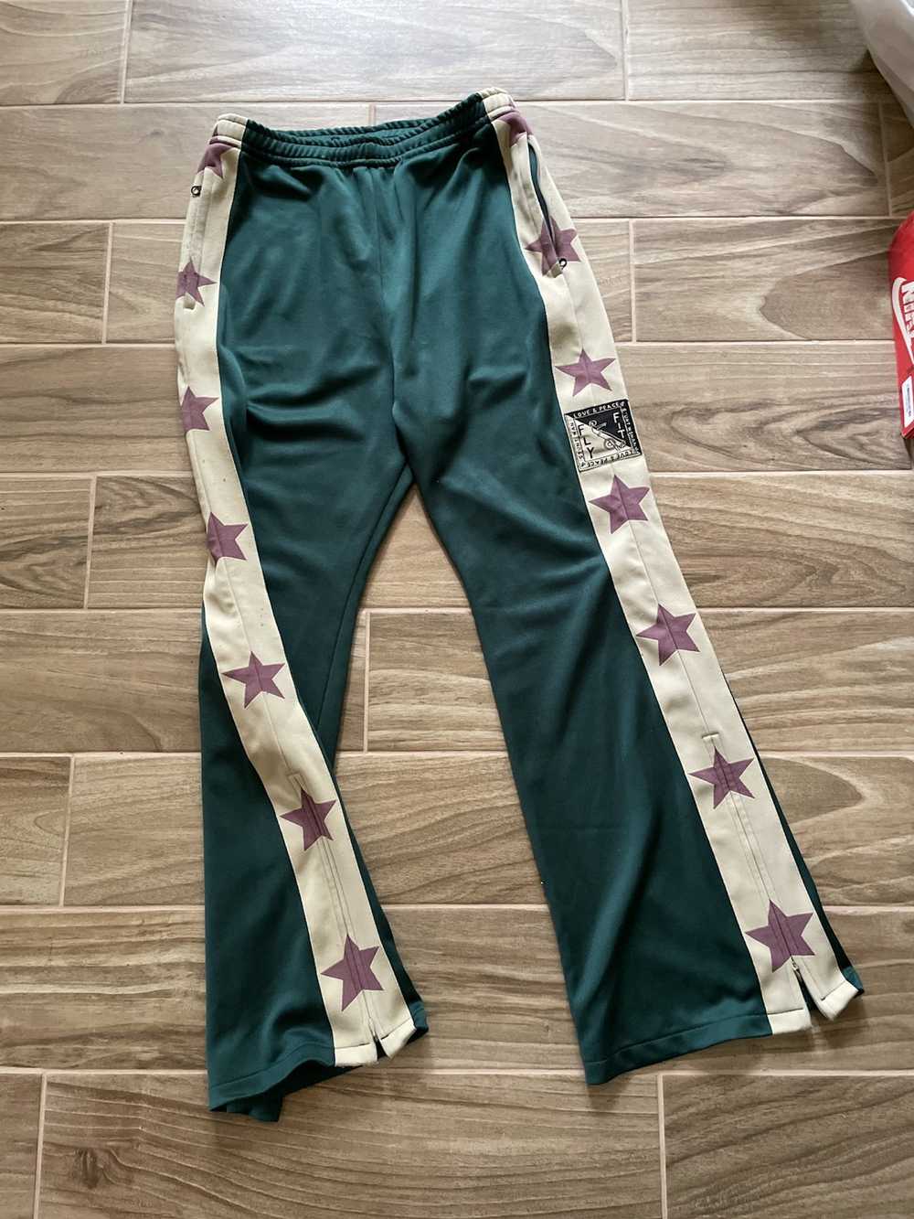 Kapital SOLD-KAPITAL green star flared track pants - image 5