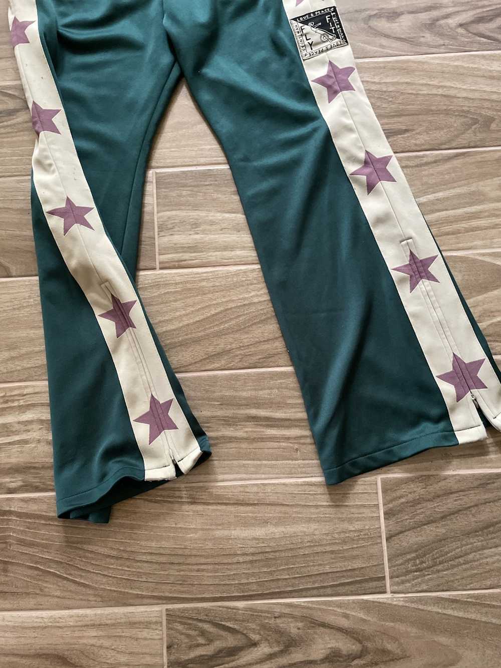 Kapital SOLD-KAPITAL green star flared track pants - image 9