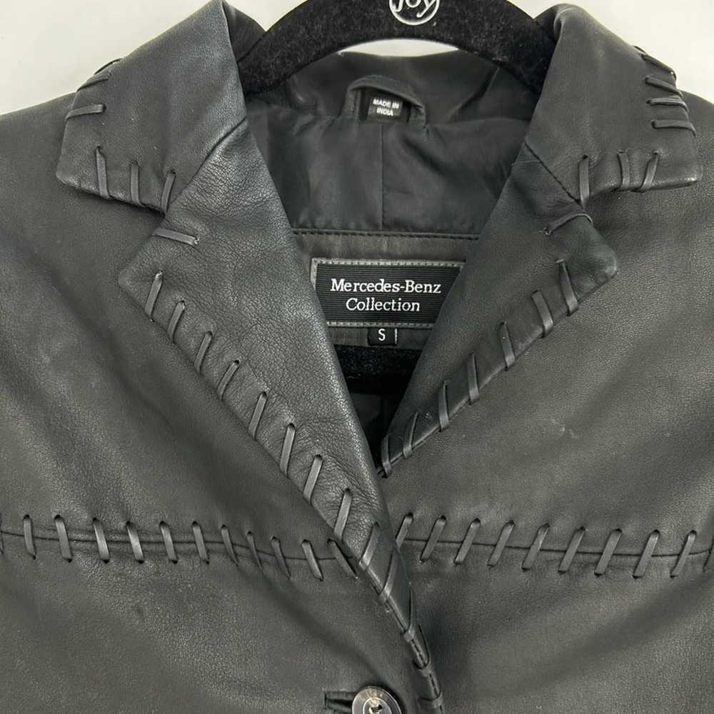 Mercedes-Benz collection leather jacket vintage 9… - image 3