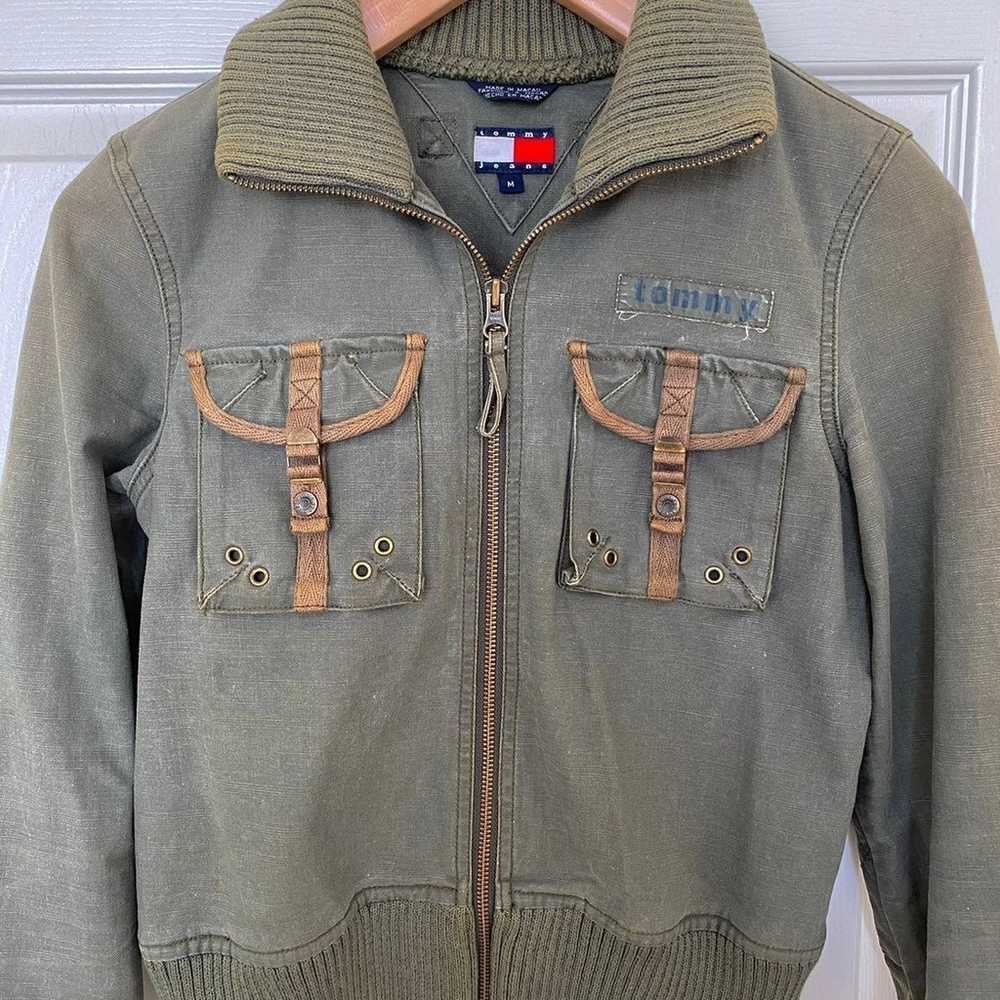 Y2K Vintage tommy hilfiger military jacket - image 3