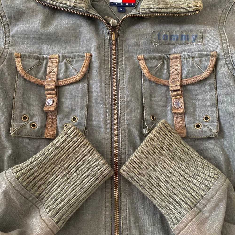 Y2K Vintage tommy hilfiger military jacket - image 4