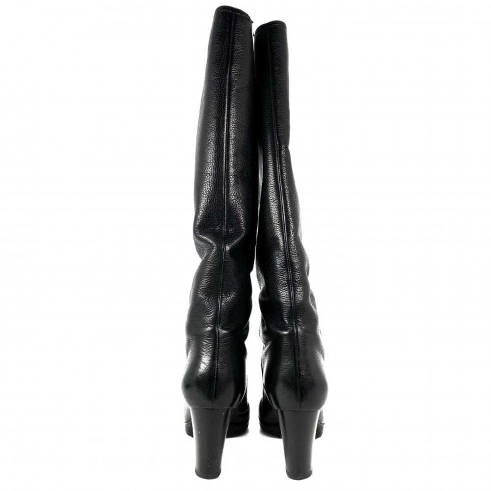Sergio Rossi Sr1 leather riding boots - image 2