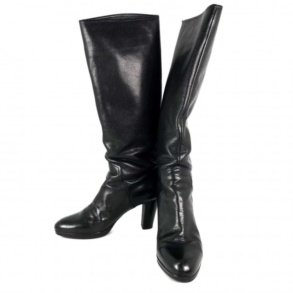 Sergio Rossi Sr1 leather riding boots - image 3