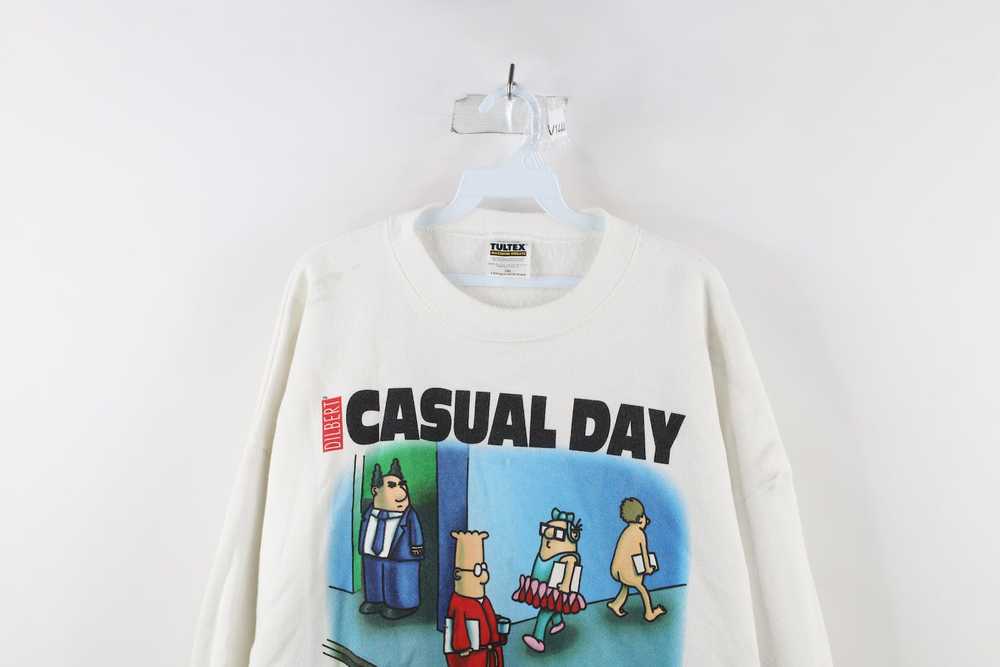 Vintage Vintage 90s Spell Out Dilbert Comic Sweat… - image 2