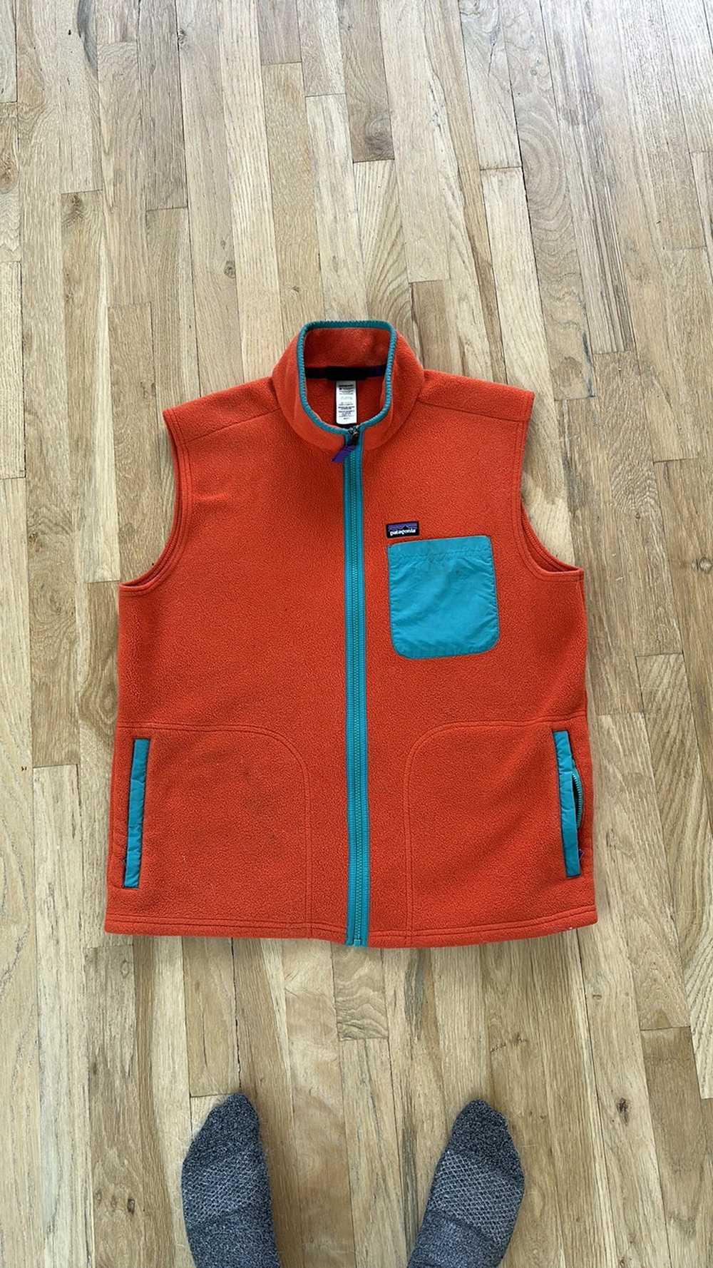 Patagonia Orange Patagonia Fleece Vest - image 1