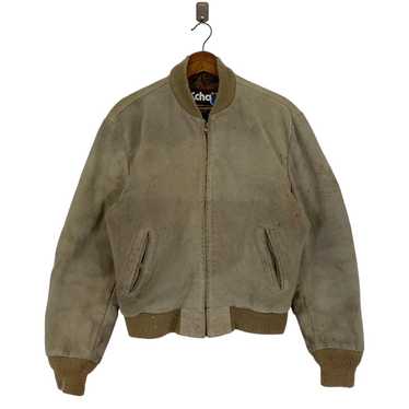 Schott suede bomber leather - Gem