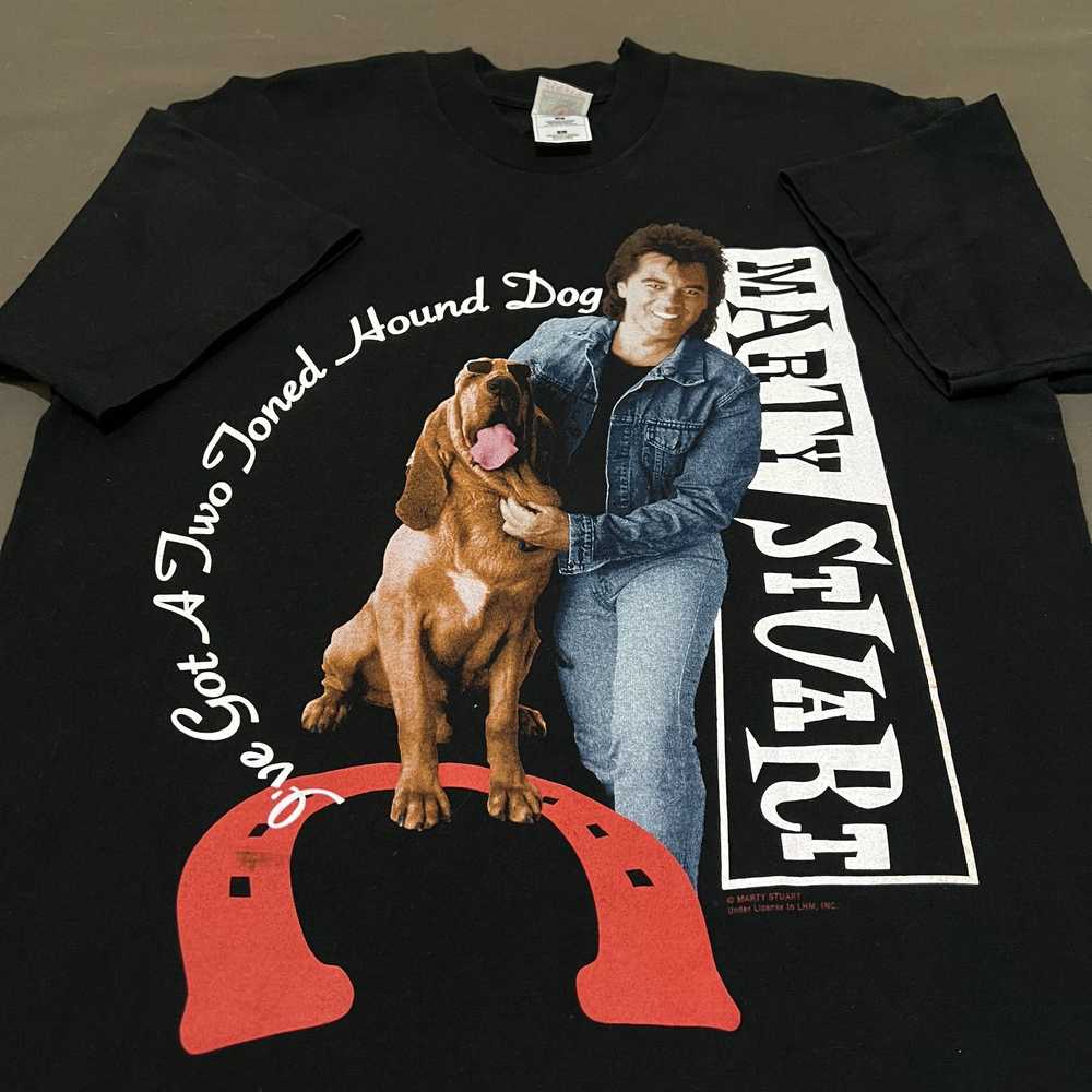 Band Tees × Vintage Vintage 90s Marty Stuart Tee … - image 1