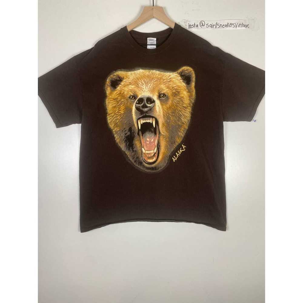 Vintage Y2K Alaska Bear Tee Shirt - image 1