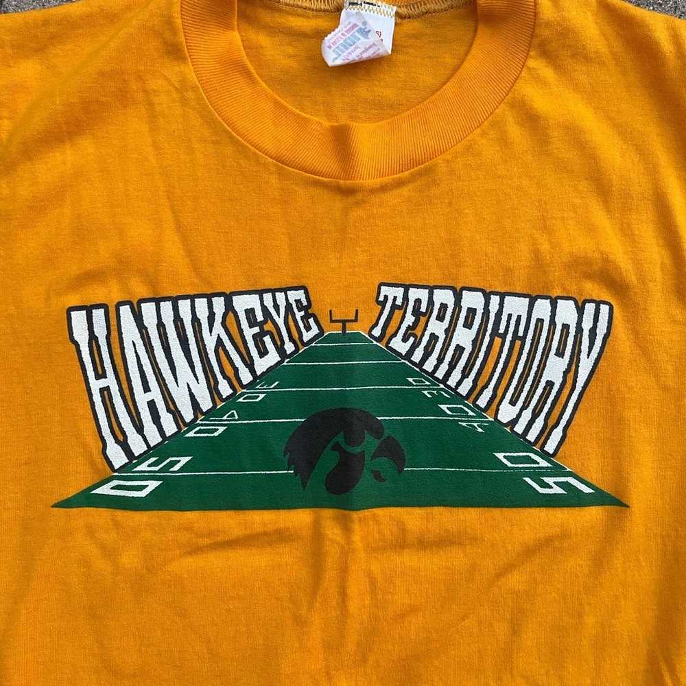 Vintage 1980’s Iowa Hawkeyes Football T-Shirt - image 3