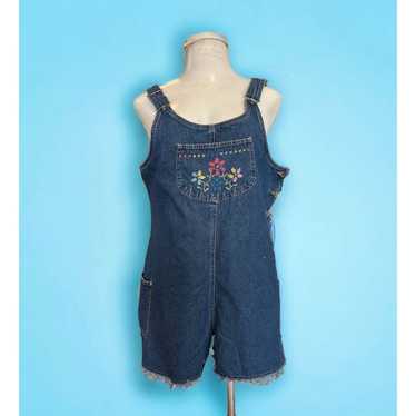 Basic Editions 90’s Embroidered Denim Shortall Rom