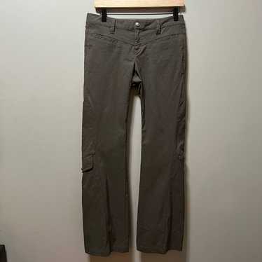 Athleta Dipper Cargo Pants size 12 Trouser Pant Tan Hiking Outdoors 683761