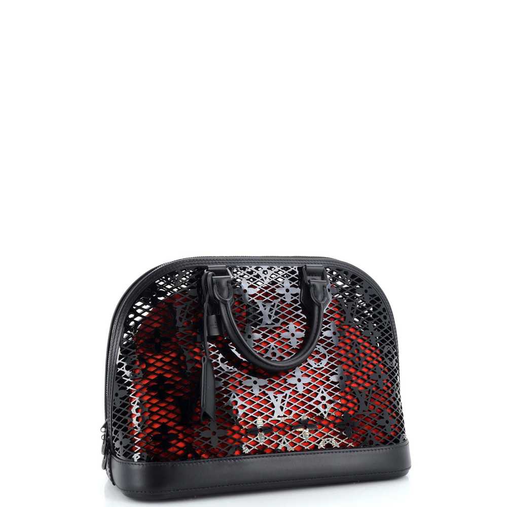 Louis Vuitton Alma Handbag Monogram Lace Leather … - image 2