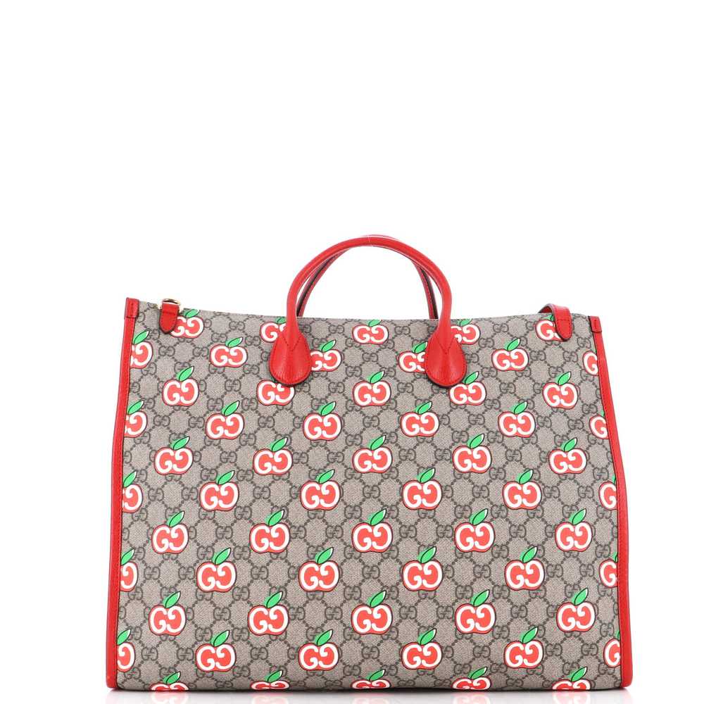 GUCCI Convertible Open Tote Apple GG Coated Canva… - image 3