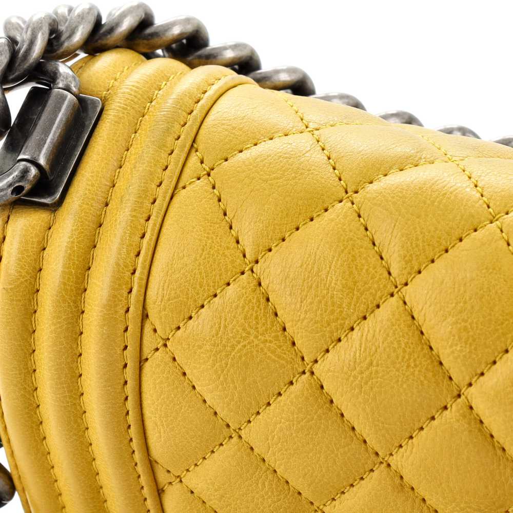 CHANEL Boy Flap Bag Quilted Lambskin Small - image 8