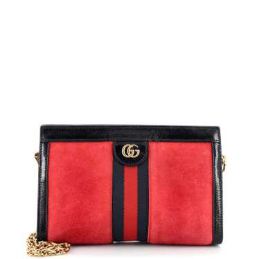 GUCCI Ophidia Chain Shoulder Bag Suede Small