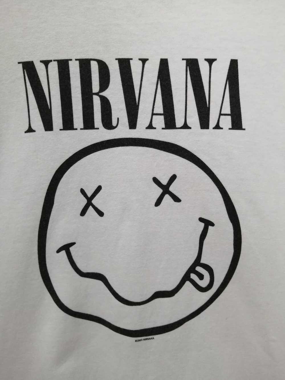 Band Tees × Nirvana × Vintage Rare!! Vintage 2003… - image 7