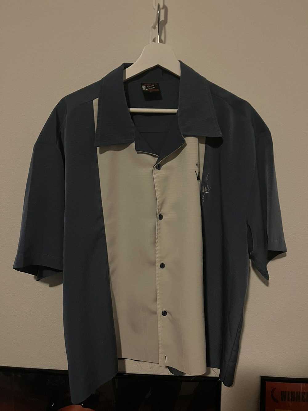 Vintage Vintage bowling camp collar button up shi… - image 1