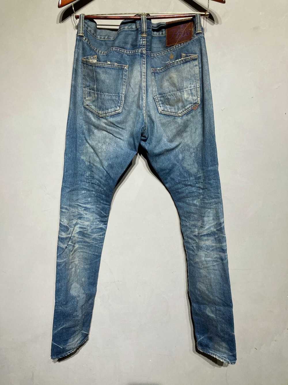 Prps $587 OG JAPANESE DENIM DISTRESSED DARK WASH … - image 4