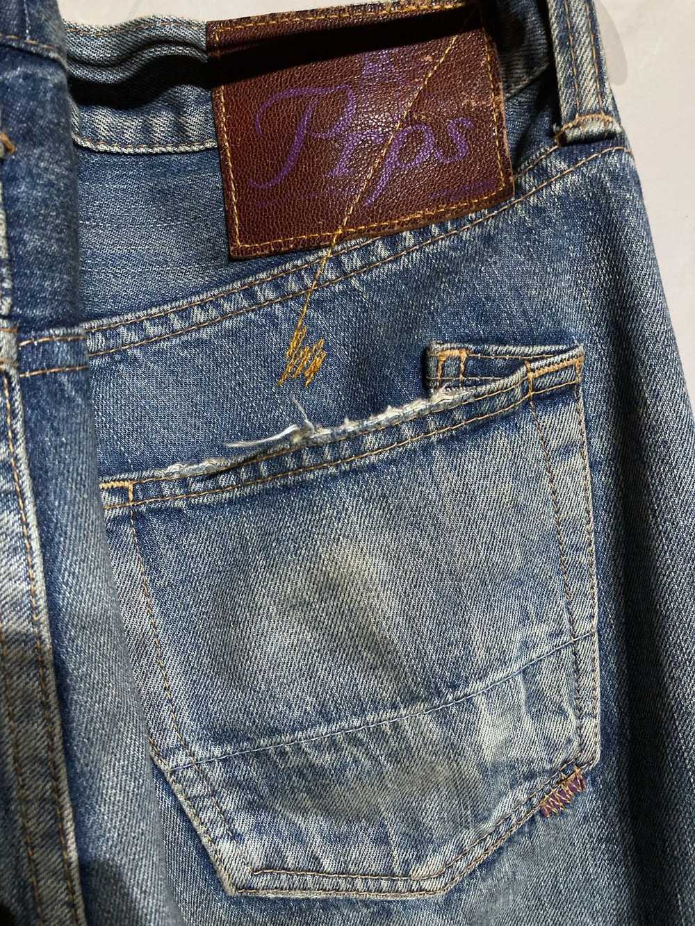 Prps $587 OG JAPANESE DENIM DISTRESSED DARK WASH … - image 5