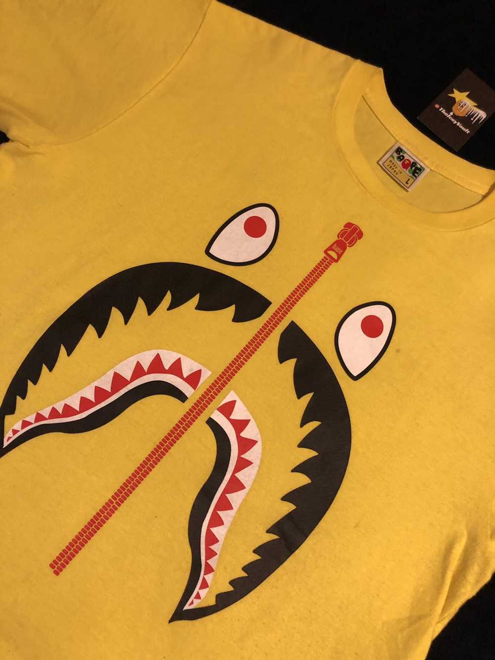 Bape Bape Yellow Shark Tee WGM - image 2