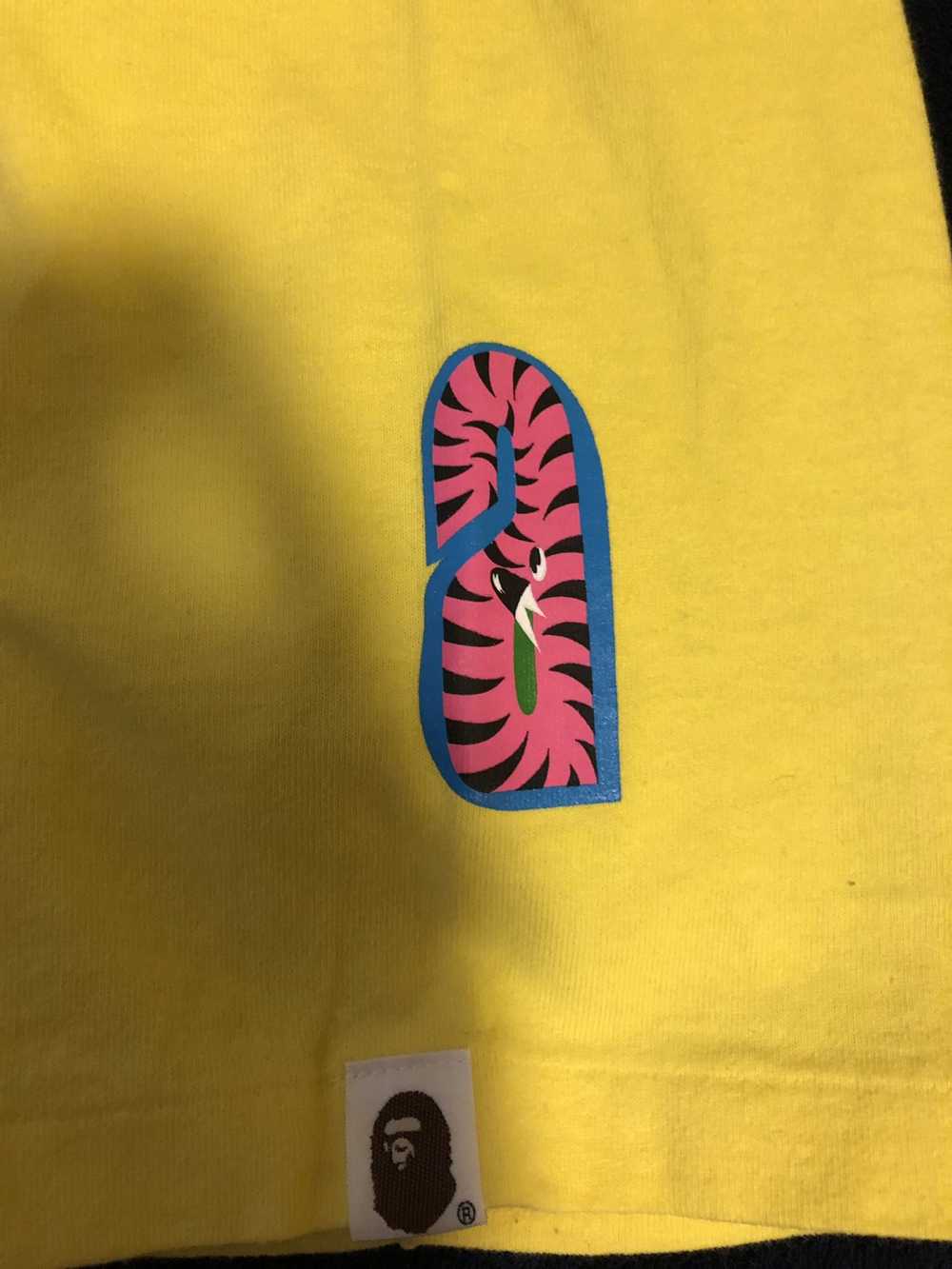 Bape Bape Yellow Shark Tee WGM - image 7