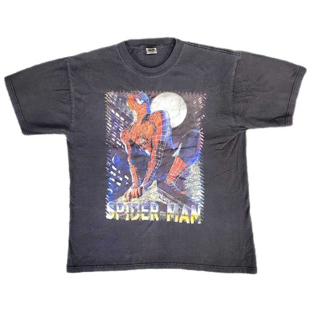 Vintage Spider-Man Shirt Size XL Marvel Comics Bl… - image 1