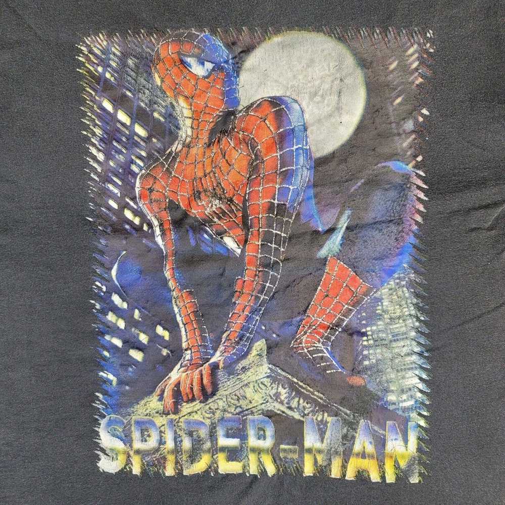 Vintage Spider-Man Shirt Size XL Marvel Comics Bl… - image 3