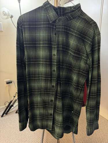 Pacsun GREEN AND BLACK FLANNEL.