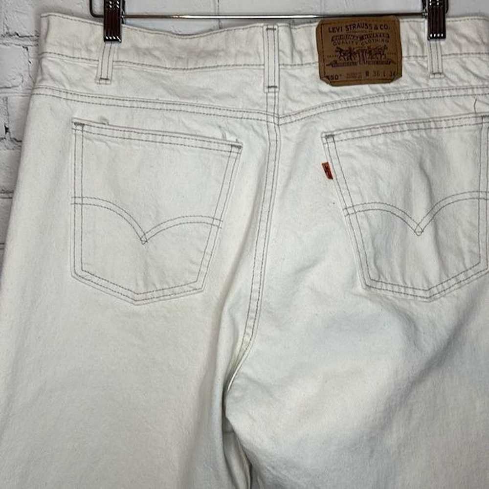 Levi's Vintage Levis 550 Beige Relaxed Fit Tapere… - image 4